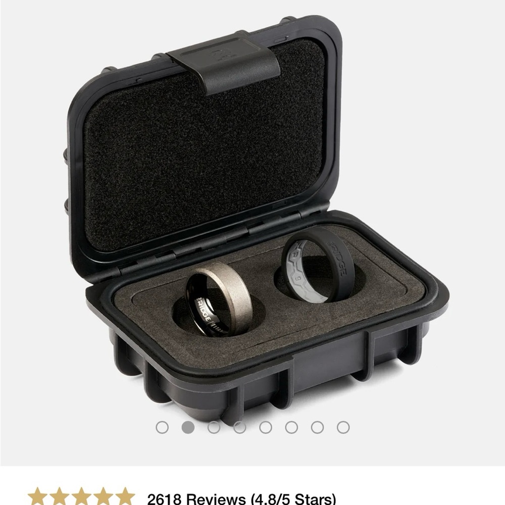 Titanium Men's Ring- Wedding Ring - image 2